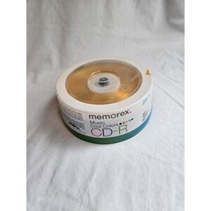 Memorex Cool Colors CD-R, 25 Pack, 52X 700 MB 80 Min, *NEW & SEALED*